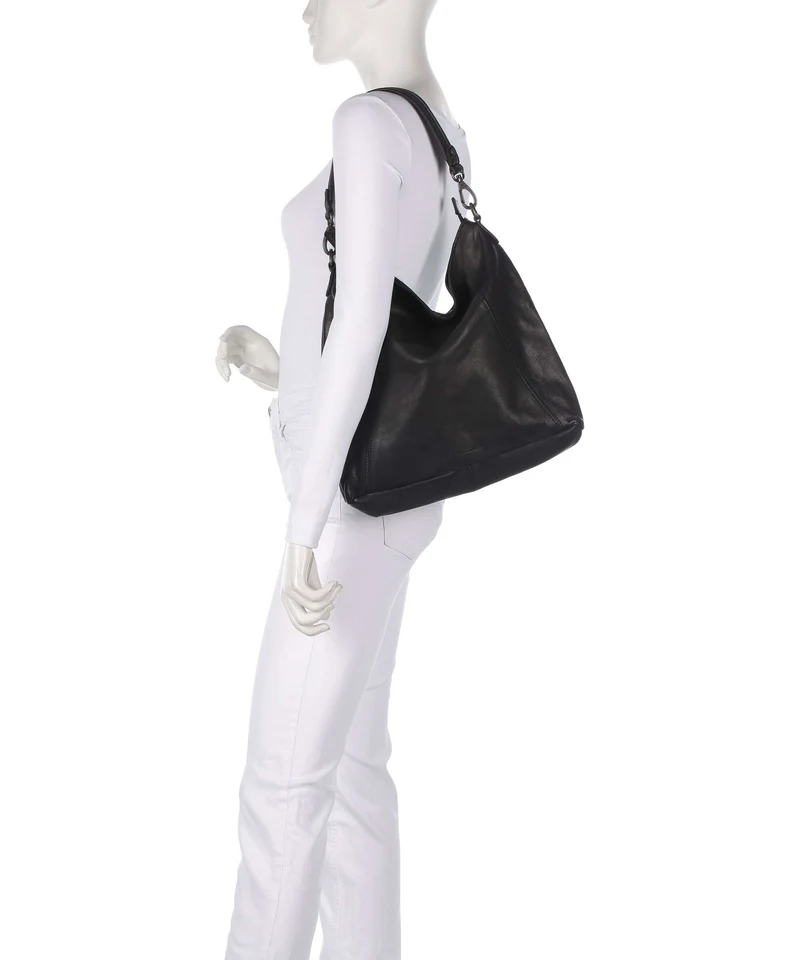 The Chesterfield Brand Washed Waxed Cow Sintra Beuteltasche black