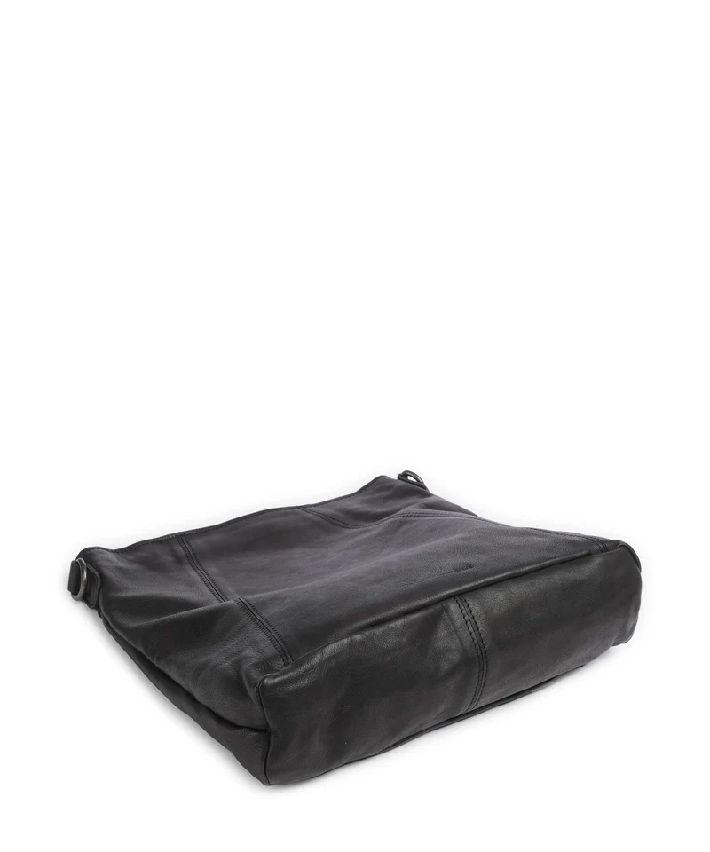 The Chesterfield Brand Washed Waxed Cow Sintra Beuteltasche black