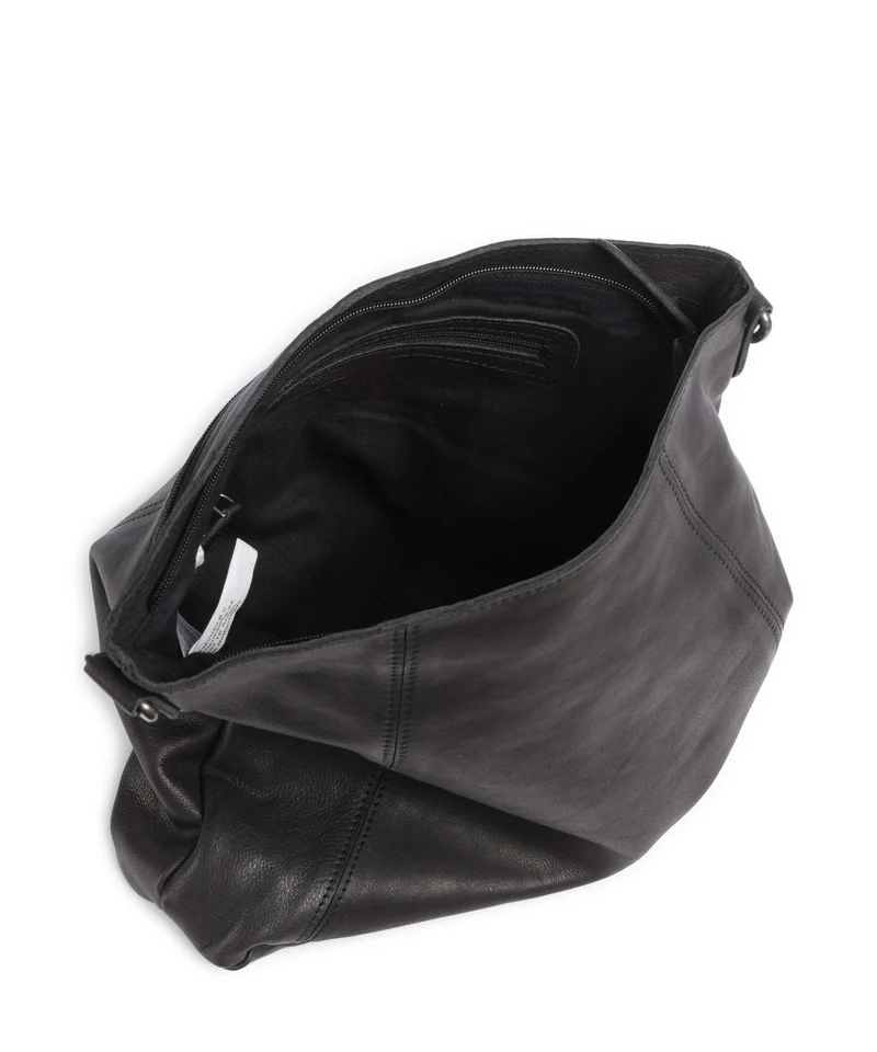 The Chesterfield Brand Washed Waxed Cow Sintra Beuteltasche black