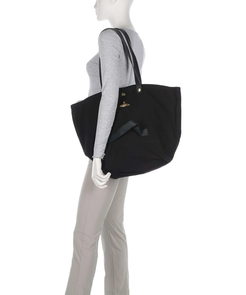 Vivienne Westwood Utility Canvas Shopper black