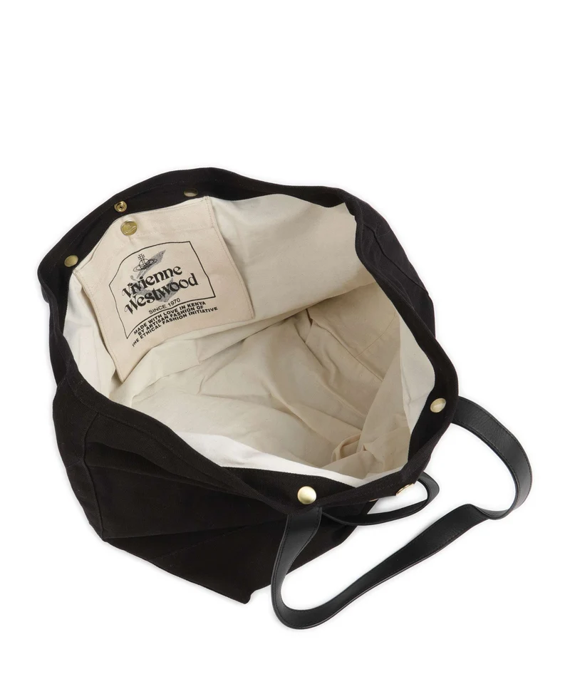 Vivienne Westwood Utility Canvas Shopper black