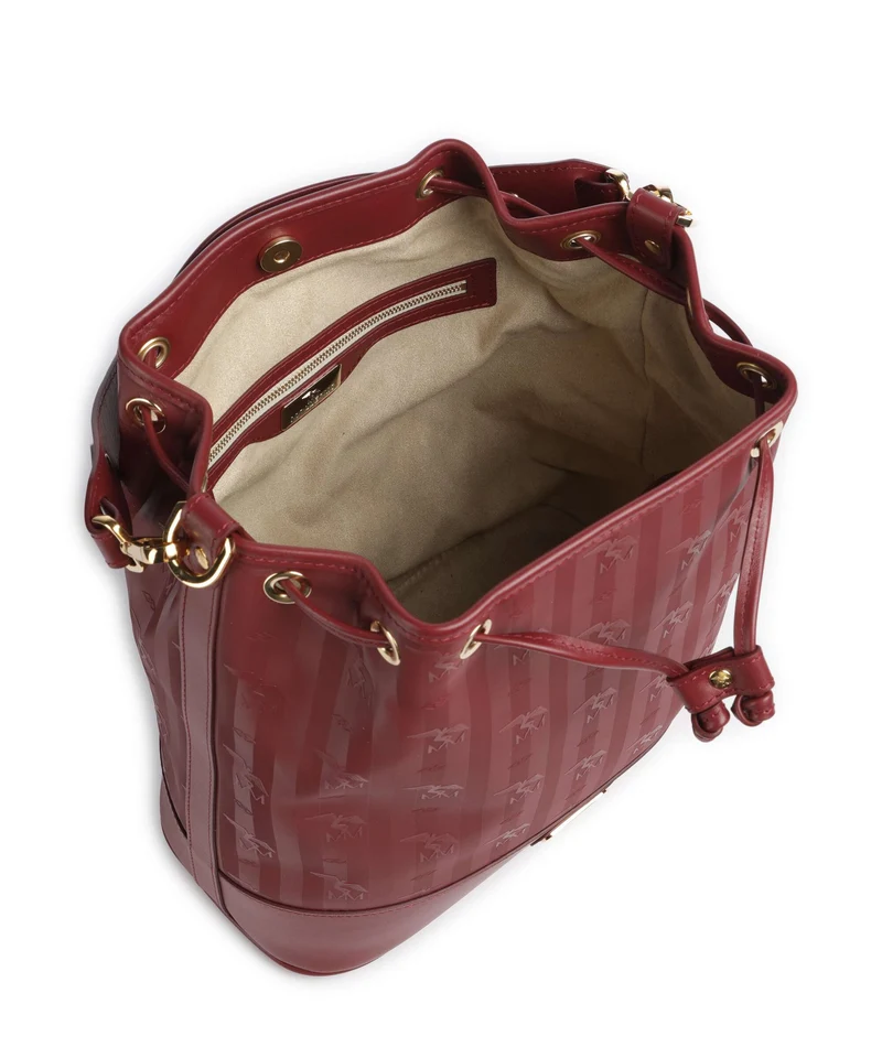 Maison Mollerus Vinerus Niesen Bucket Handtasche antique rot