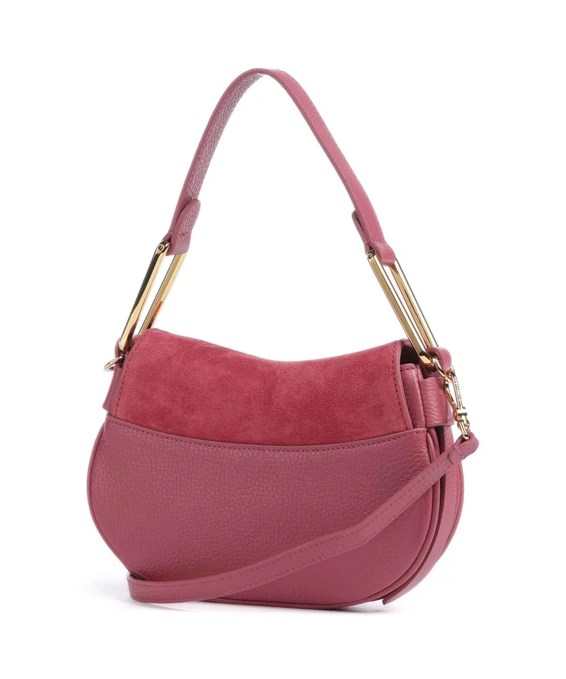 Coccinelle Magie Suede Schultertasche rosewood