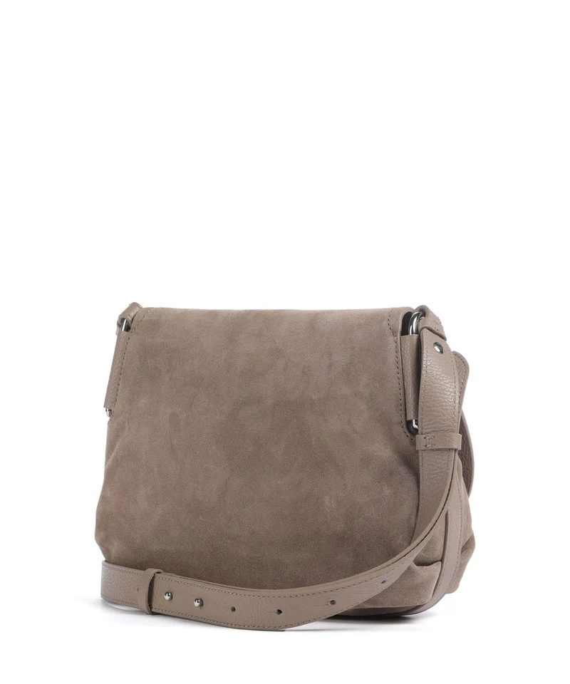 Coccinelle Rebekka Suede Umhängetasche warm taupe