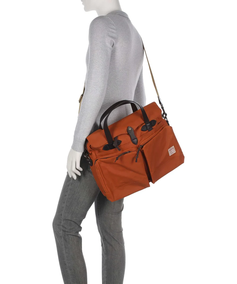 Filson Tin Cloth 24 Hour Aktentasche rust
