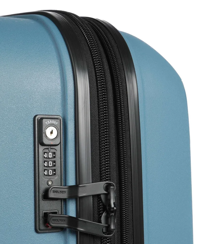 Delsey Paris Belmont Plus 4-Rollen Trolley zink blau