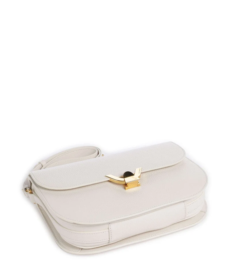 Coccinelle Dew Schultertasche blanco