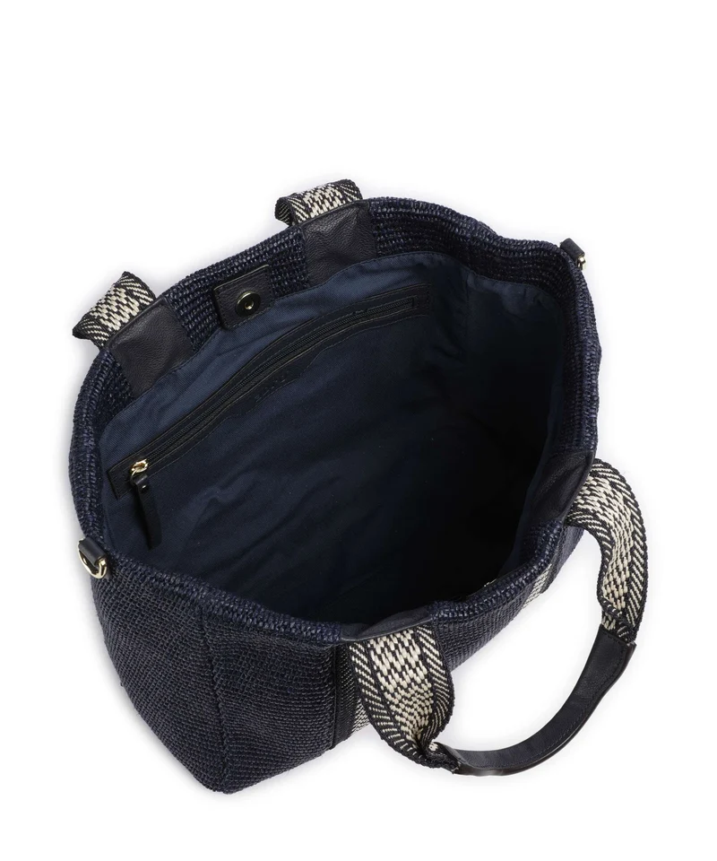 Abro Raffia Kaia Shopper navy