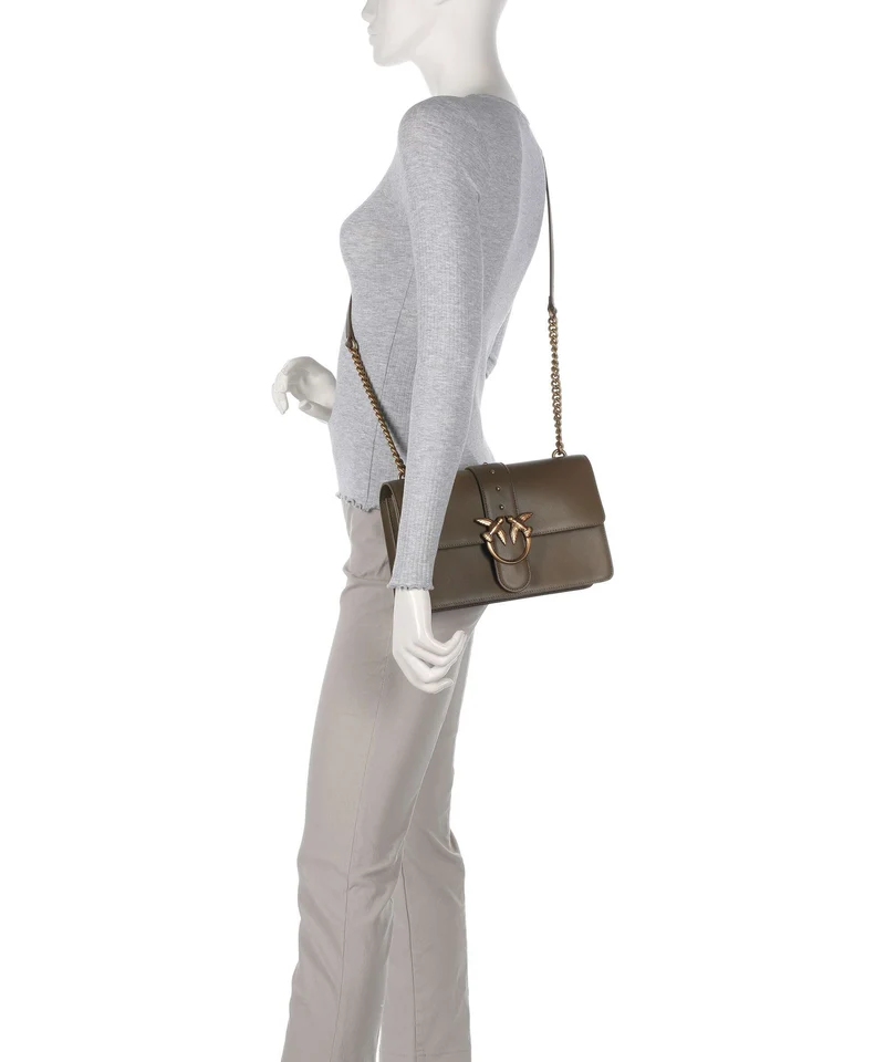 Pinko Love One Classic Umhängetasche scricciolo/antique gold