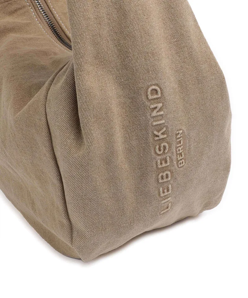 Liebeskind Farrah Denim M Beuteltasche beige