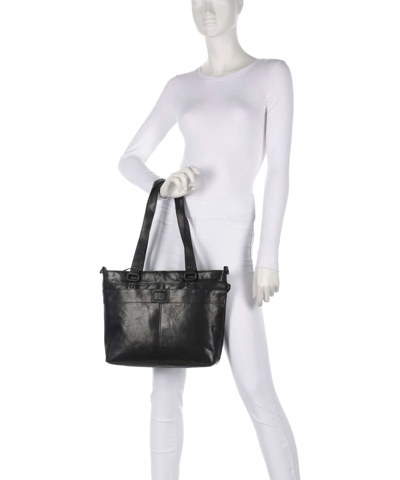 Spikes & Sparrow Bronco Lavendar Shopper schwarz