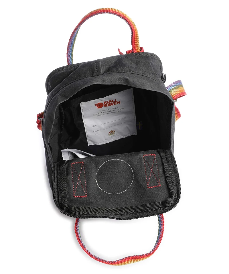 Fjällräven Kånken Sling Umhängetasche black/rainbow