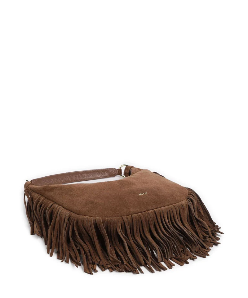 Abro Suede Nana Small Beuteltasche wood
