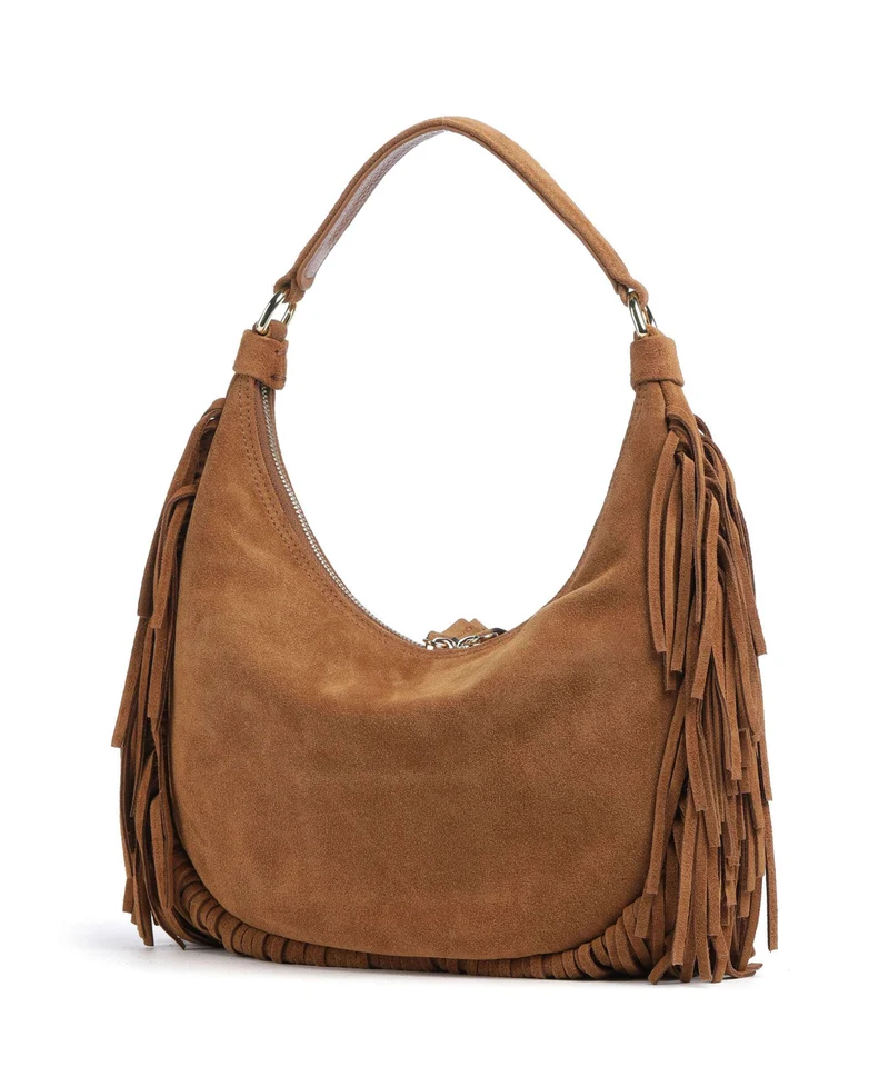 Abro Suede Nana Small Beuteltasche cuoio