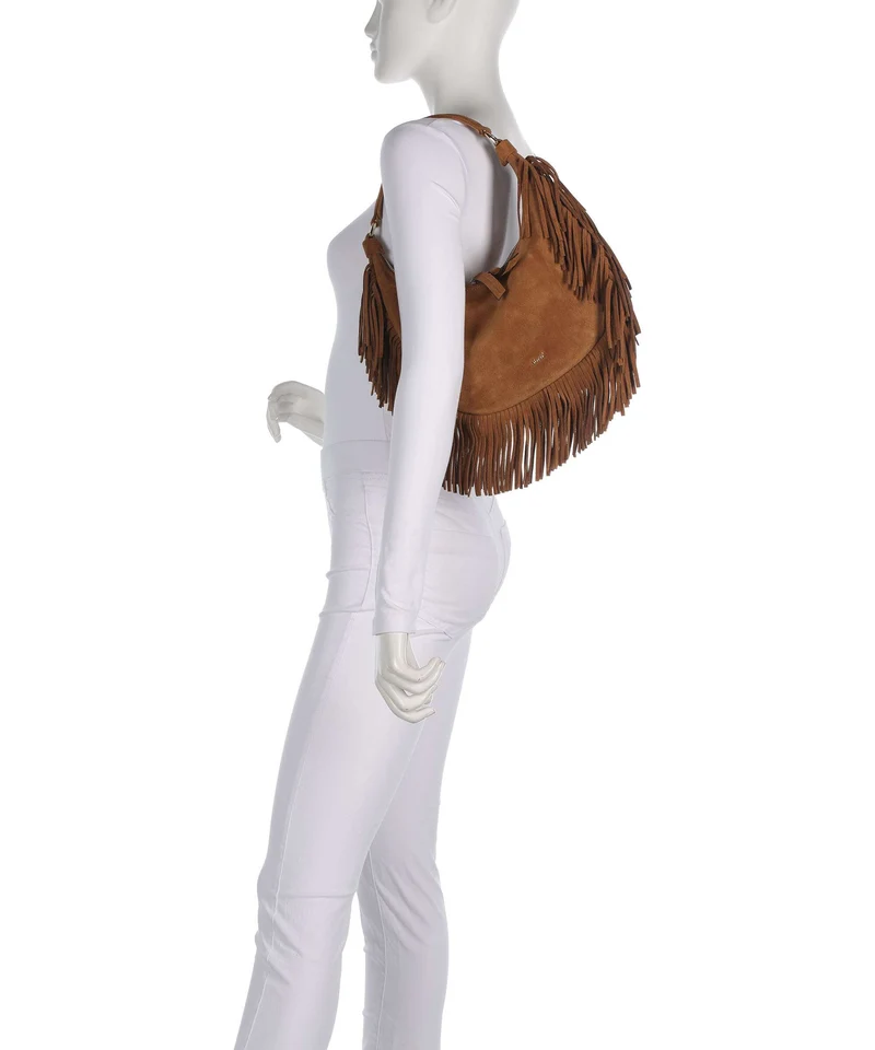 Abro Suede Nana Small Beuteltasche cuoio