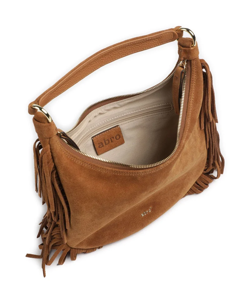 Abro Suede Nana Small Beuteltasche cuoio