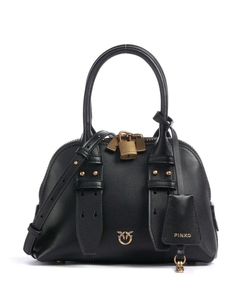 Pinko Bowling Mini Handtasche nero/antique gold