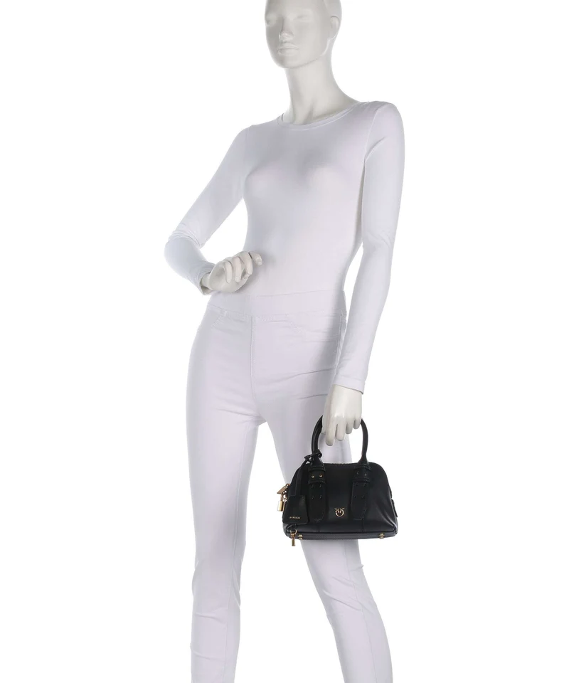Pinko Bowling Mini Handtasche nero/antique gold