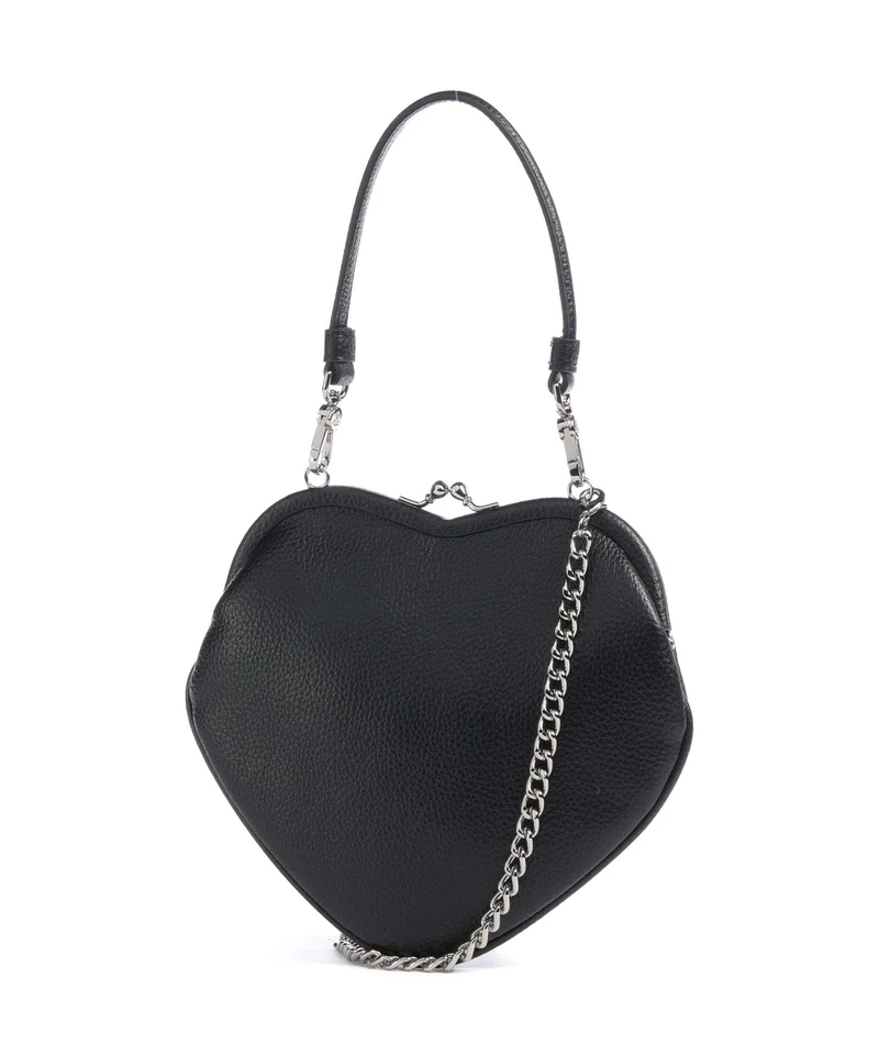 Vivienne Westwood Belle Heart Frame Grain Handtasche black