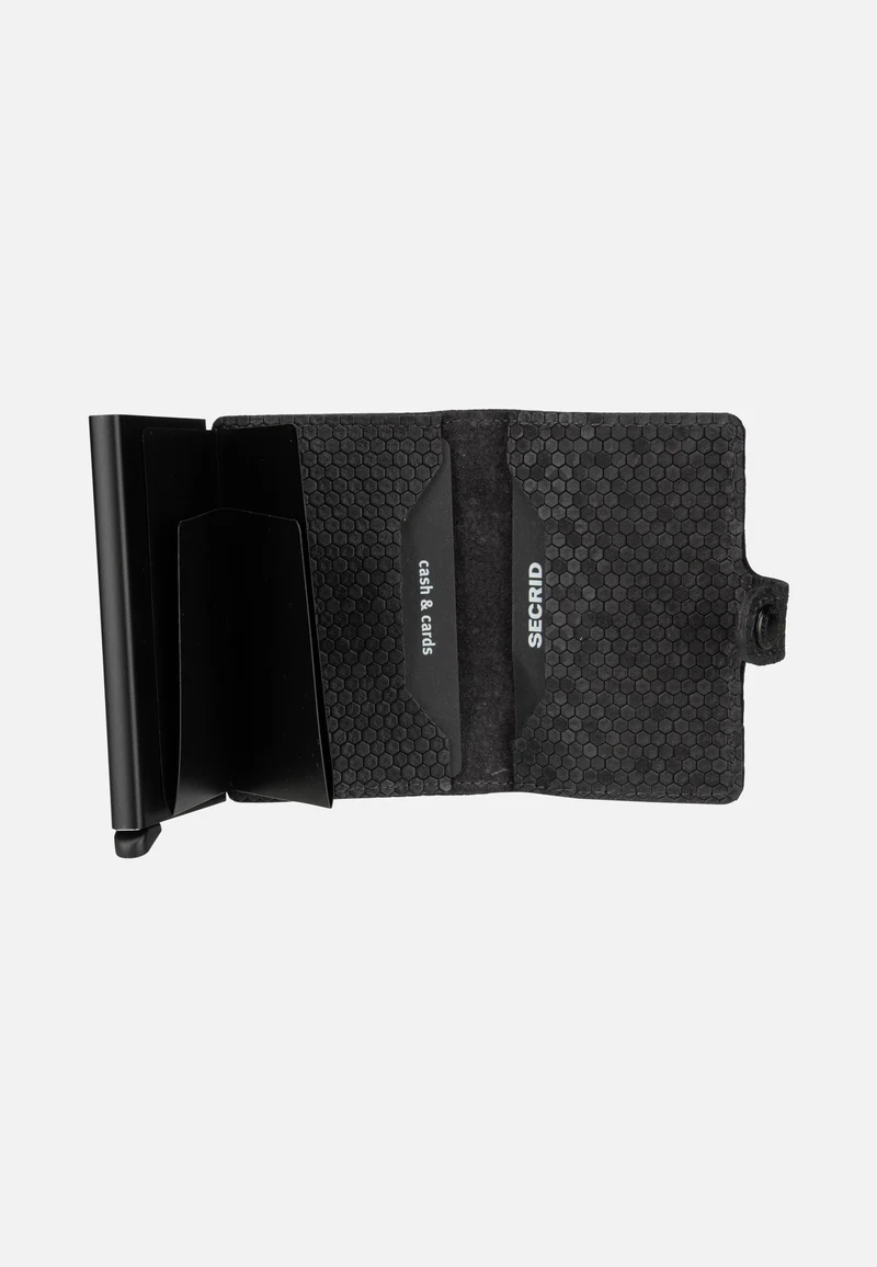 Miniwallet Hexagon Black - Portemonnaie