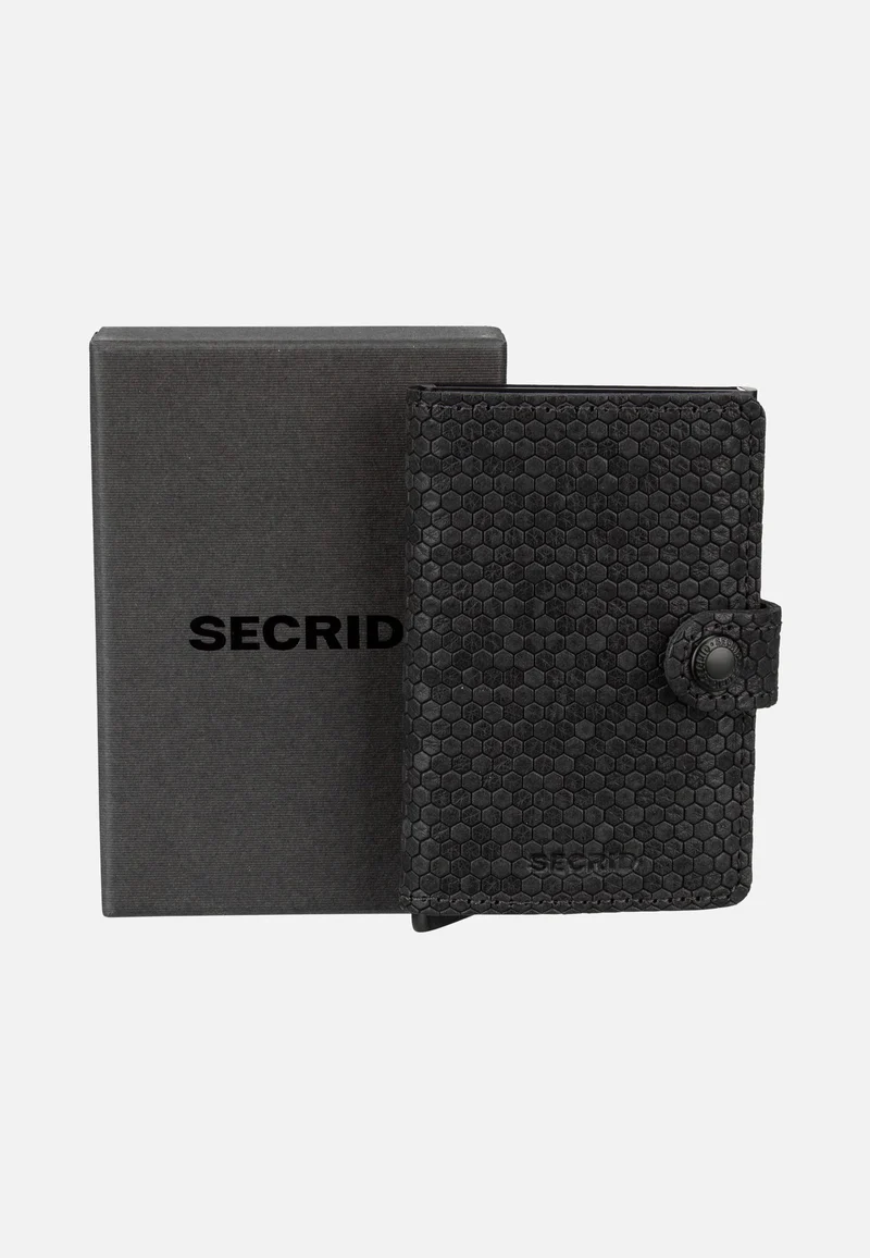 Miniwallet Hexagon Black - Portemonnaie