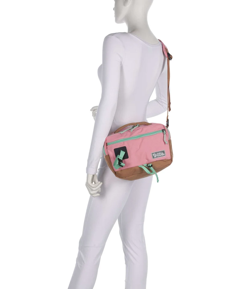 Fjällräven Vardag 6 Umhängetasche poppy pink/khaki dust