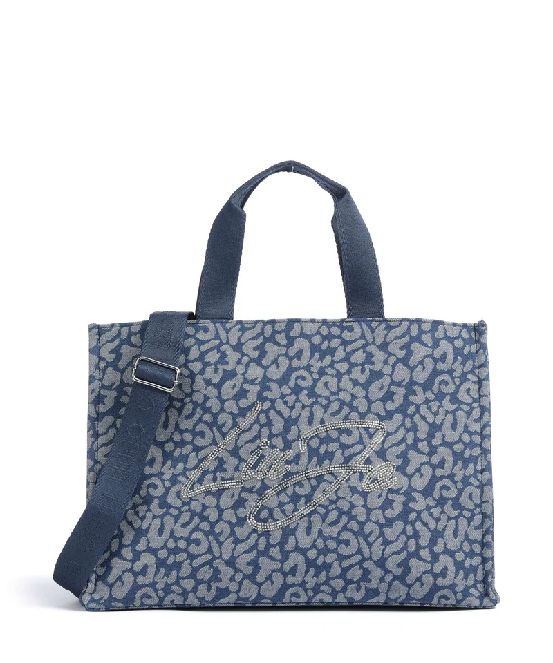 Liu Jo Soft L Handtasche den blue animalier