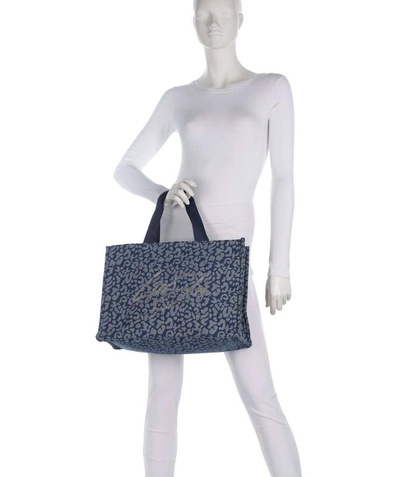 Liu Jo Soft L Handtasche den blue animalier