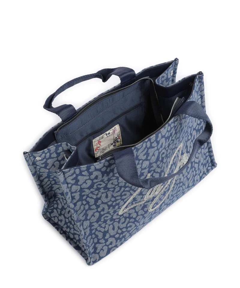 Liu Jo Soft L Handtasche den blue animalier