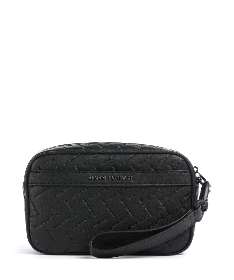 Armani Exchange Ginevra Embossed Kulturbeutel black