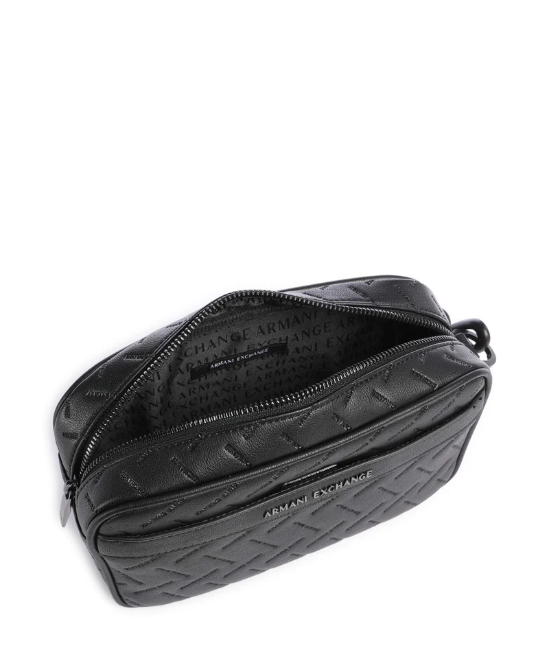 Armani Exchange Ginevra Embossed Kulturbeutel black