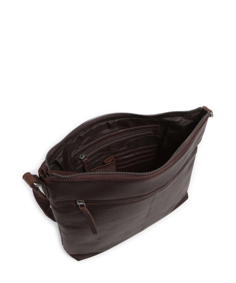 The Chesterfield Brand Wax Pull Up Cow Cartagena Umhängetasche brown