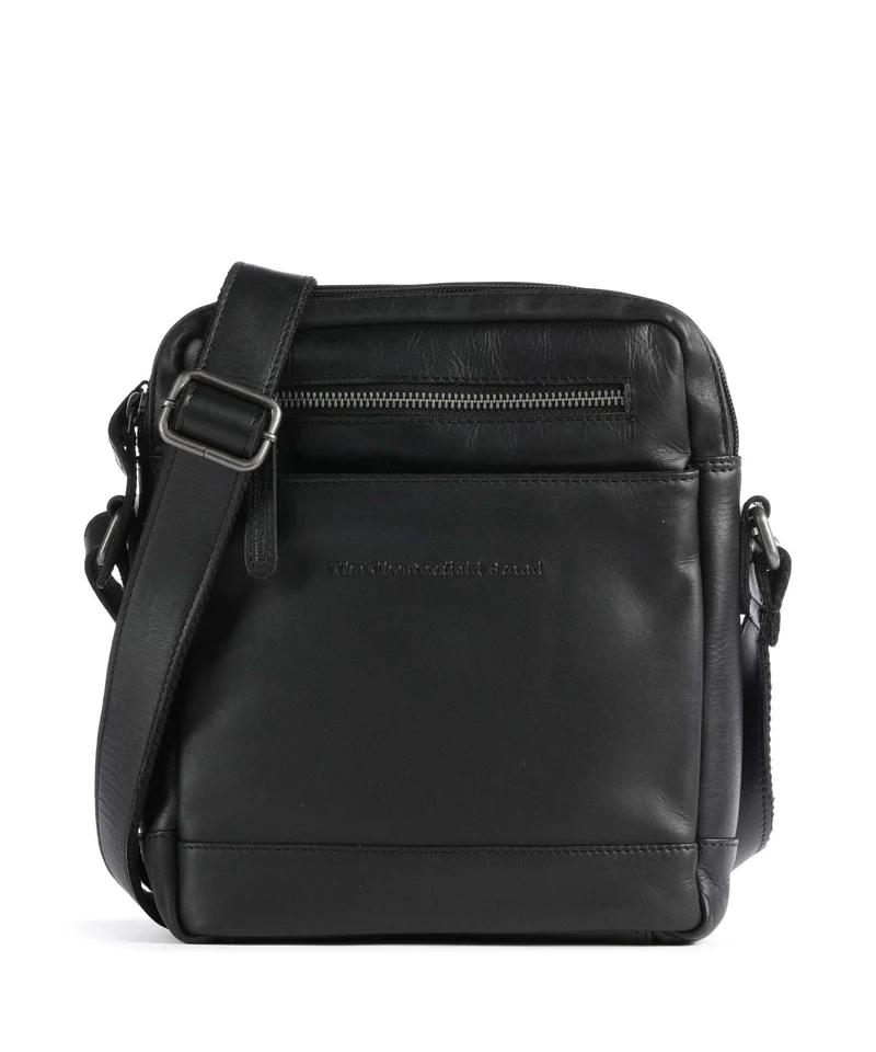 The Chesterfield Brand Wax Pull Up Cow Arnhem Umhängetasche black