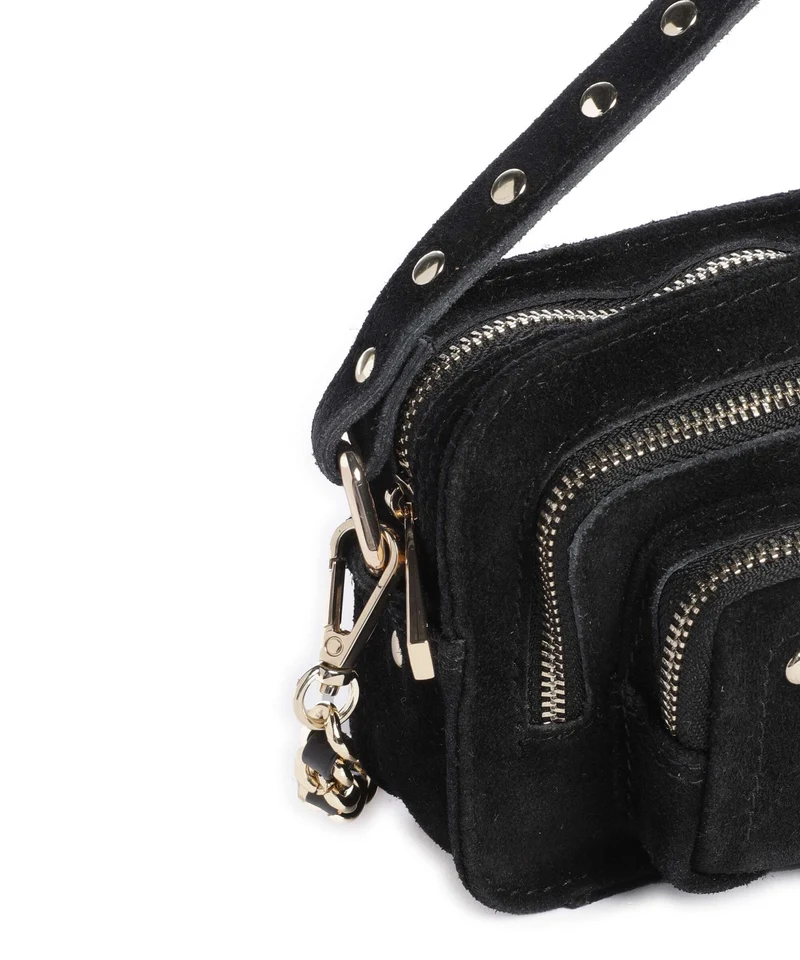 Núnoo Suede Helena Umhängetasche black