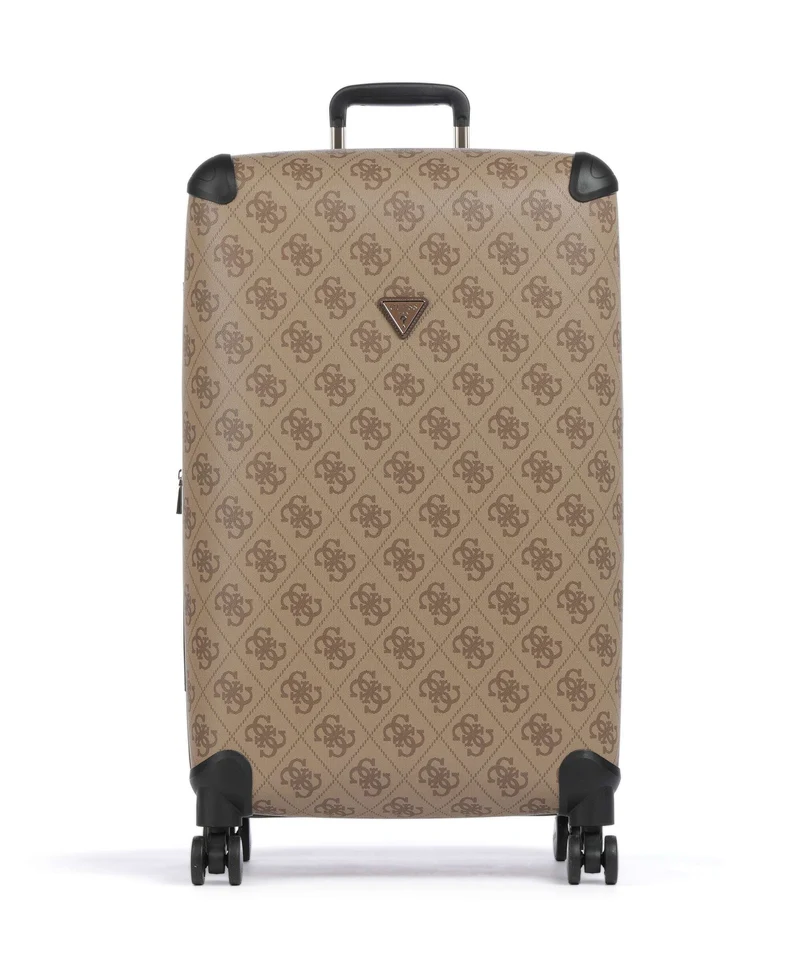 Guess Berta Maxi 4G 4-Rollen Trolley latte logo/brown