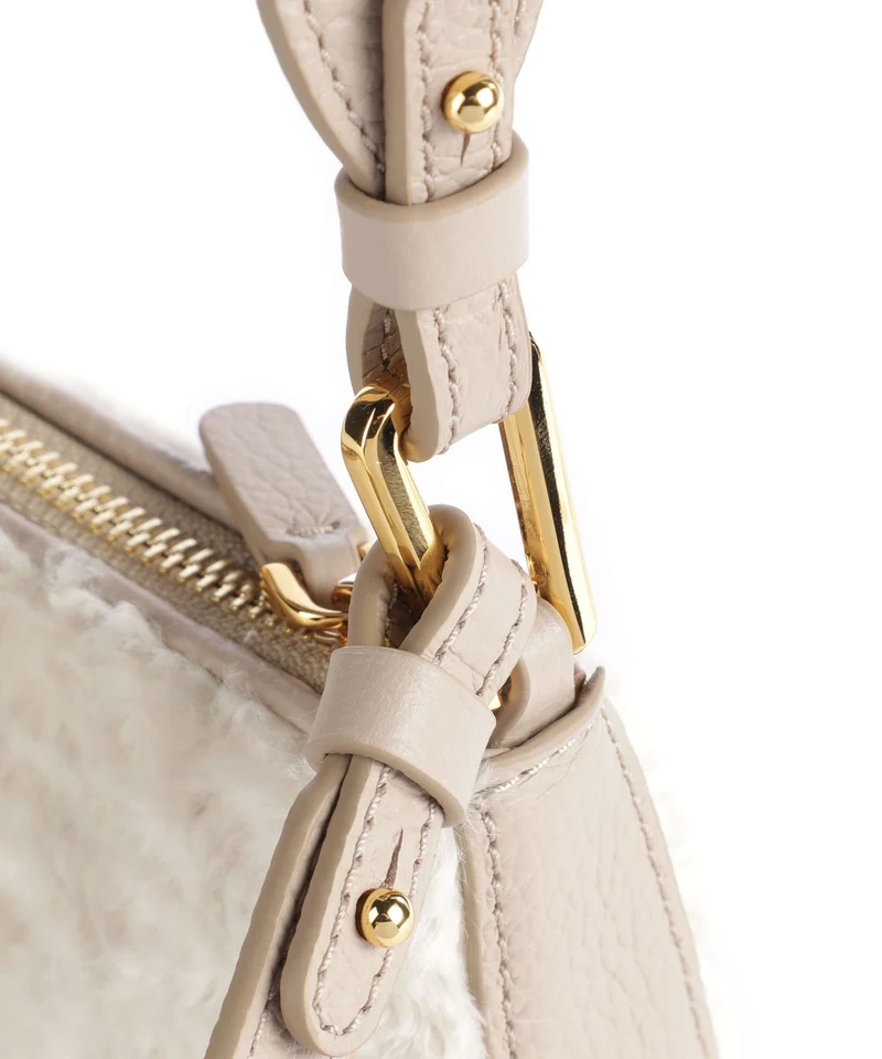 Coccinelle Merveille Astrakan Schultertasche natural