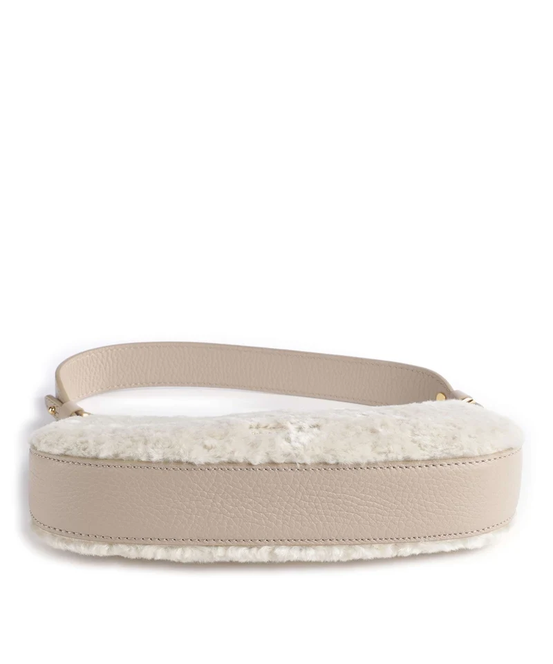 Coccinelle Merveille Astrakan Schultertasche natural