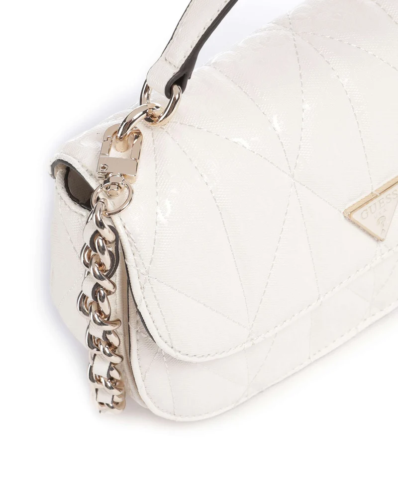 Guess Aldina G-Shine Umhängetasche offwhite