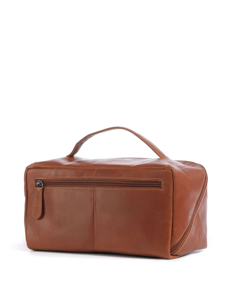 The Chesterfield Brand Wax Pull Up Cow Elmia Kulturbeutel cognac