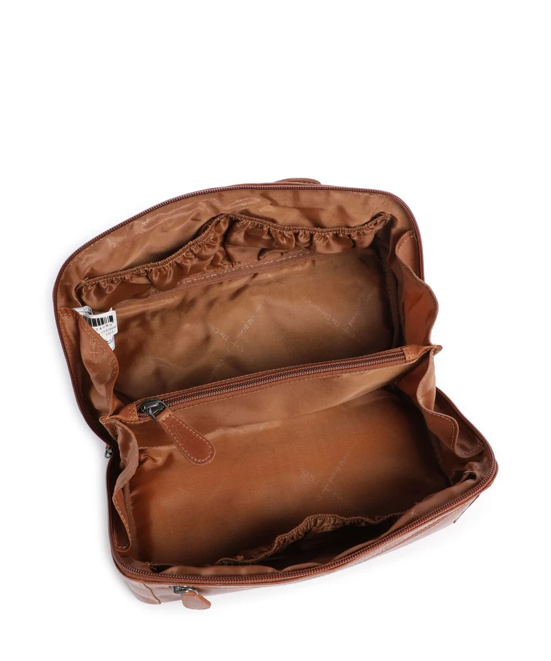 The Chesterfield Brand Wax Pull Up Cow Elmia Kulturbeutel cognac