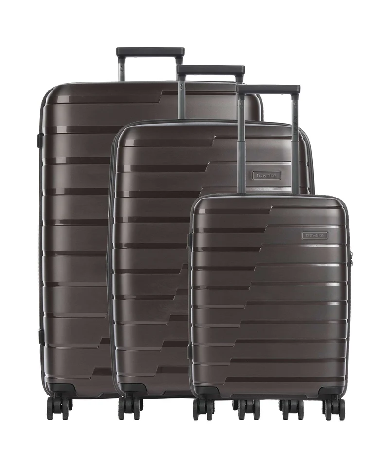Travelite Air Base 4-Rollen Trolley Set coffee