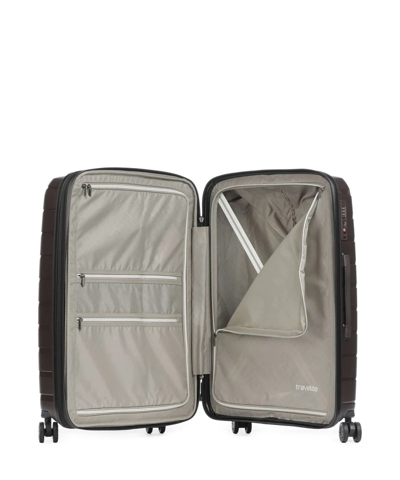 Travelite Air Base 4-Rollen Trolley Set coffee