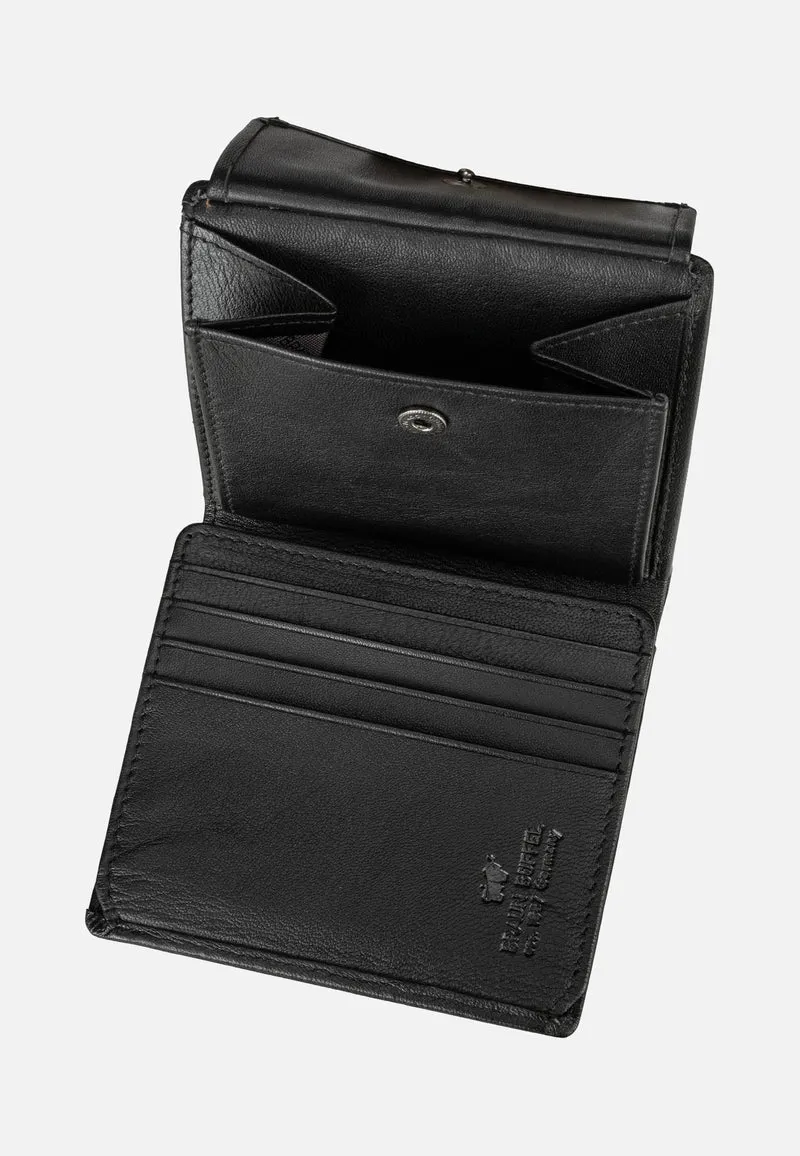 Hannes Coin Wallet Carré 8Cs Schwarz - Portemonnaie