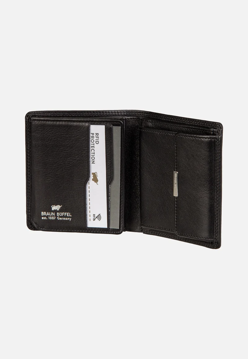 Golf RFID Coin Wallet Carré 6Cs Black - Portemonnaie