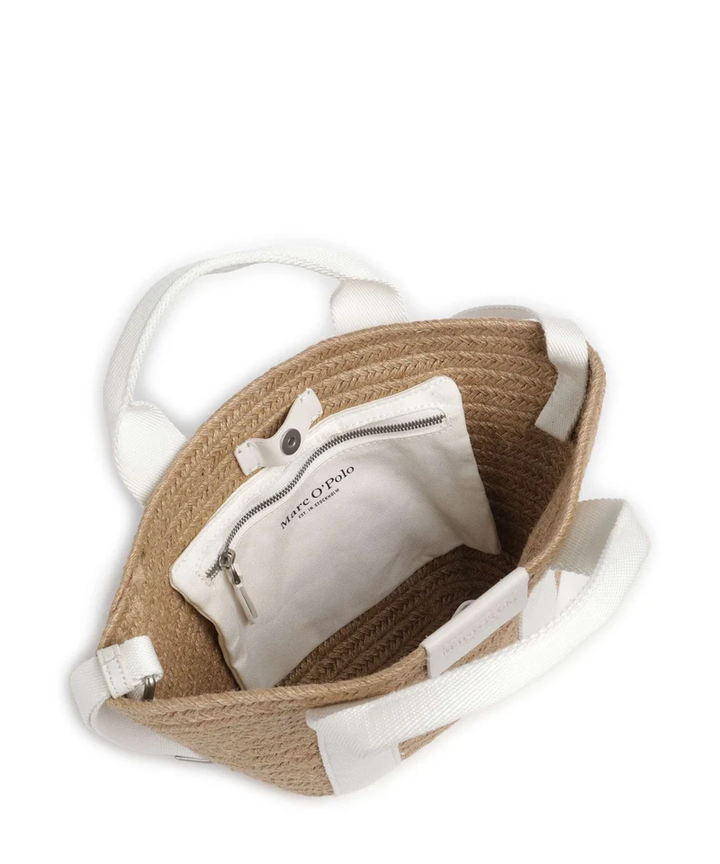 Marc O'Polo Meria Umhängetasche white cotton