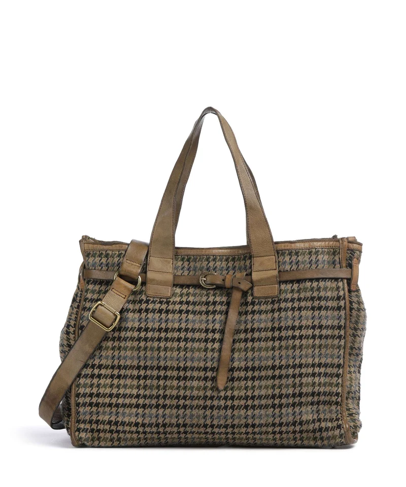 Campomaggi Handtasche beige/nero