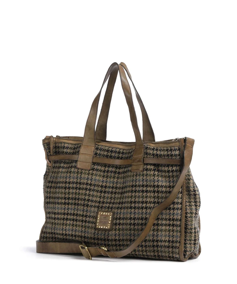 Campomaggi Handtasche beige/nero