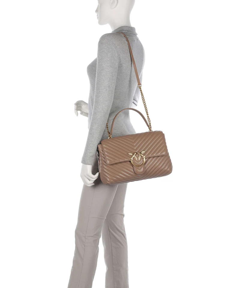 Pinko Love Lady Puff Big Handtasche biscotto zenzero