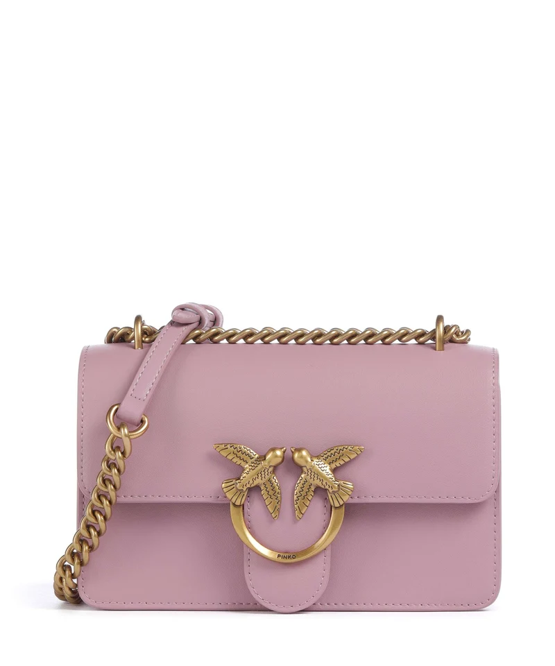 Pinko Love One Mini Schultertasche viola/antique gold