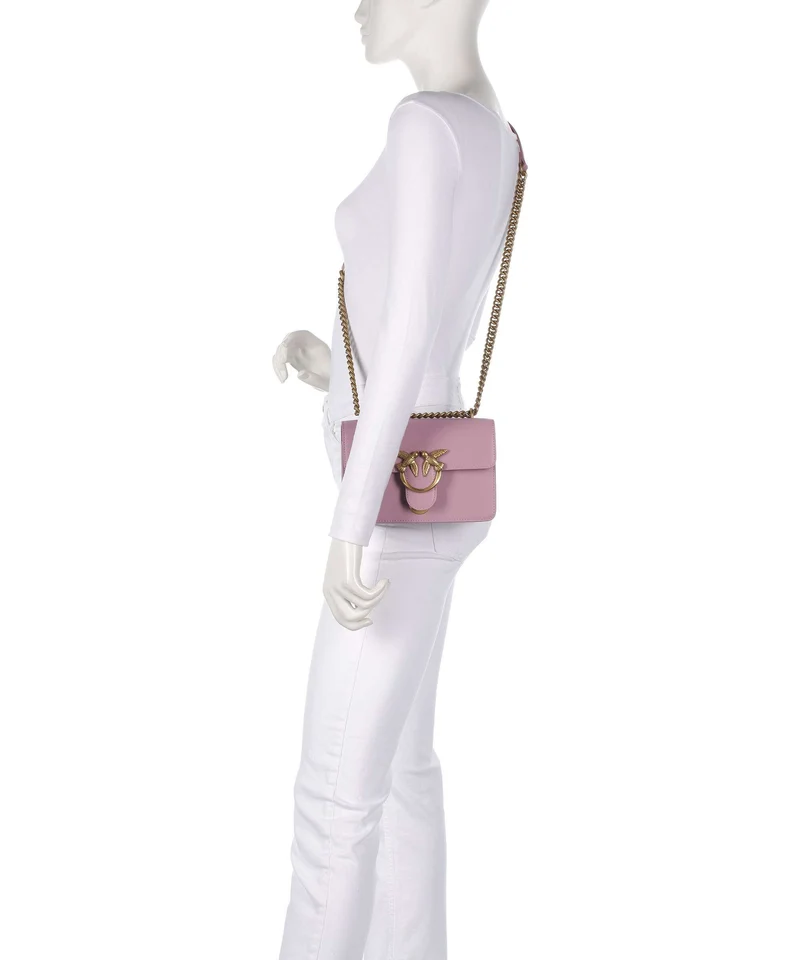 Pinko Love One Mini Schultertasche viola/antique gold